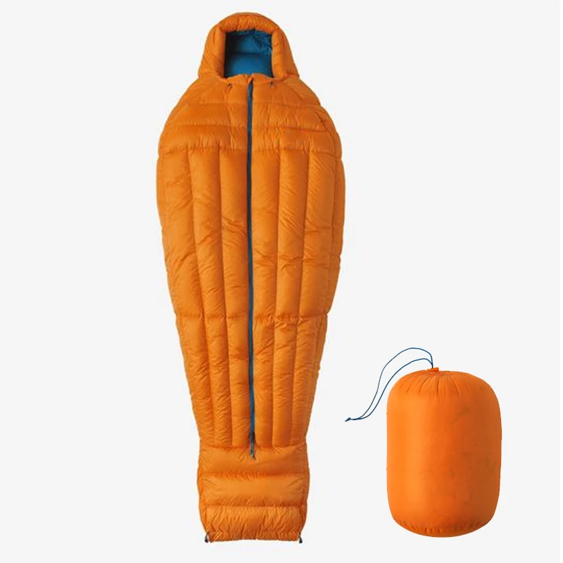 OEM Goose /duck down sleeping bag for camping 800/1000 fill cold weather winter outdoor waterproof camp sleeping bags down