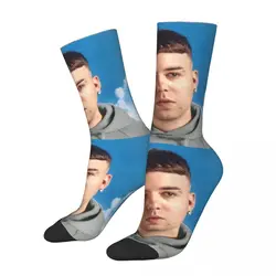 Verrücktes Design Quevedo Album Donde Quiero Estar Thema Design gemütliche Socken alle Jahreszeiten Rapper Baumwolle lange Socken atmungsaktiv