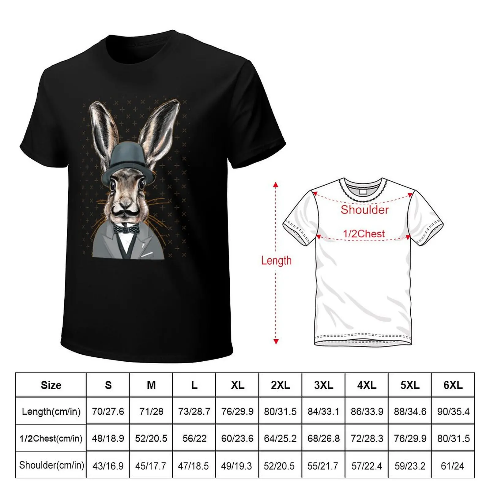 Harecule Poirot - Hercule Poirot cute hare bunny T-Shirt t shirt for man 100 percent cotton T-Shirt