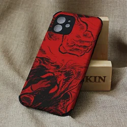 Luxury Lambskin case for apple iphone 15 promax  11 12 13 14 pro plus mini X XS XR Anime Devilman Crybaby Soft Back Cover Fundas