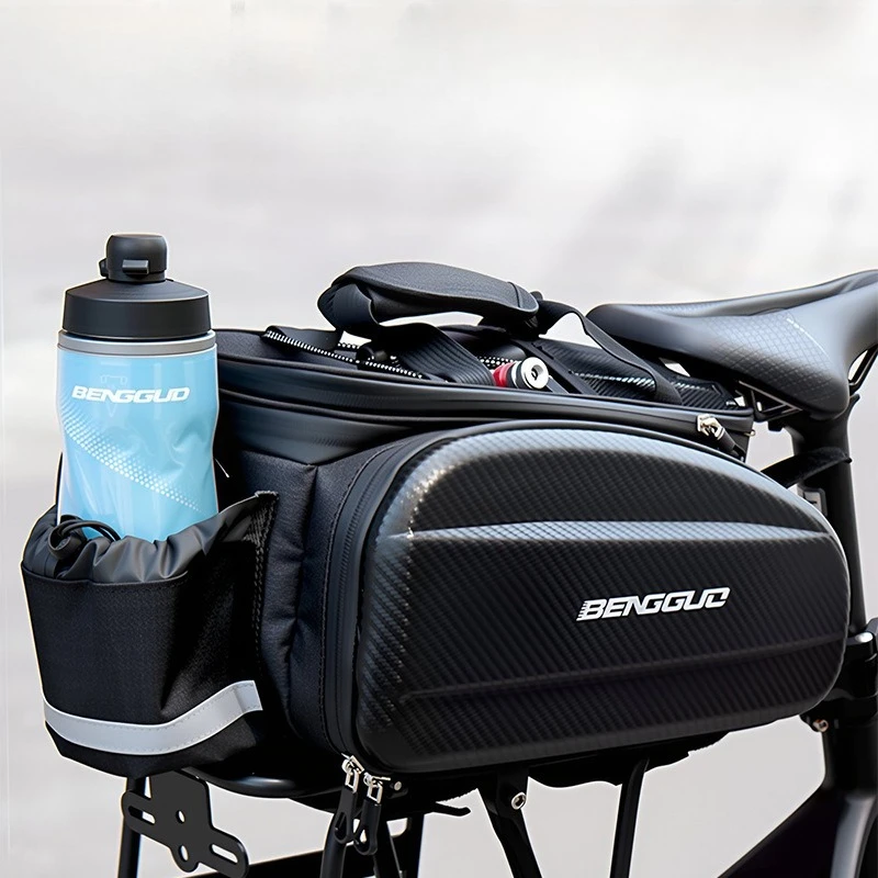 

Bicycle BagsSeat Pannier BagsHard Shell Cycling BagsWaterproof Mountain Bike Rack BagsStorage Tail BagCycling Equipment