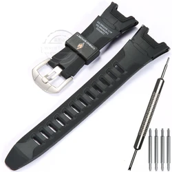 Watch Accessories For Casio PRW1300 PAW1300 PRG110Y Watch Band Men Resin Replacement Strap Sport Waterproof Rubber Bracelet