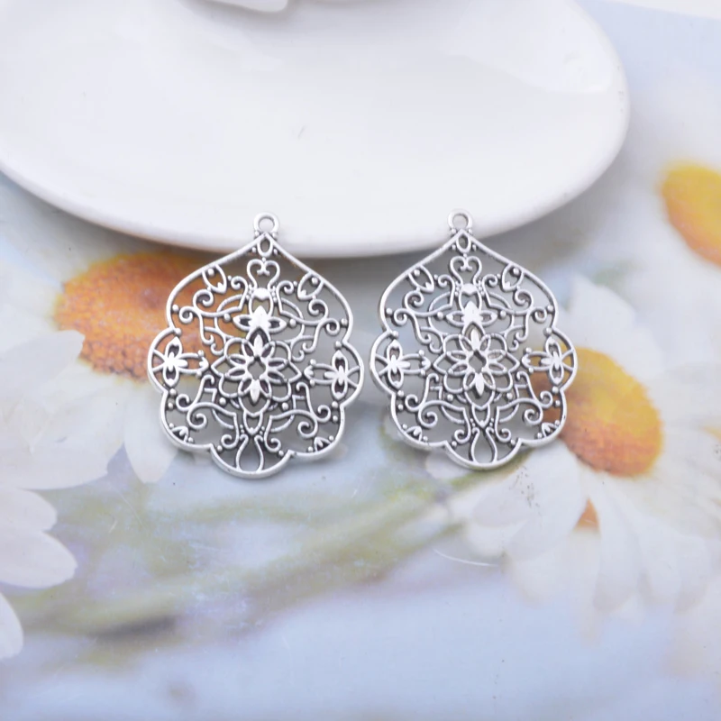 10 Stück/Los Legierung Antike Bronze Kaktusblumen-Quasten Charms Anhänger DIY Schmuckzubehör für Damen Halsketten Ohrringe – Detail 13