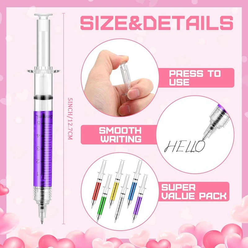 Stylo seringue multi-documents et broche stéthoscope, mini badge épingle, cadeau de fête des infirmières, en vrac, cadeau d'appréciation des infirmières, nouveauté