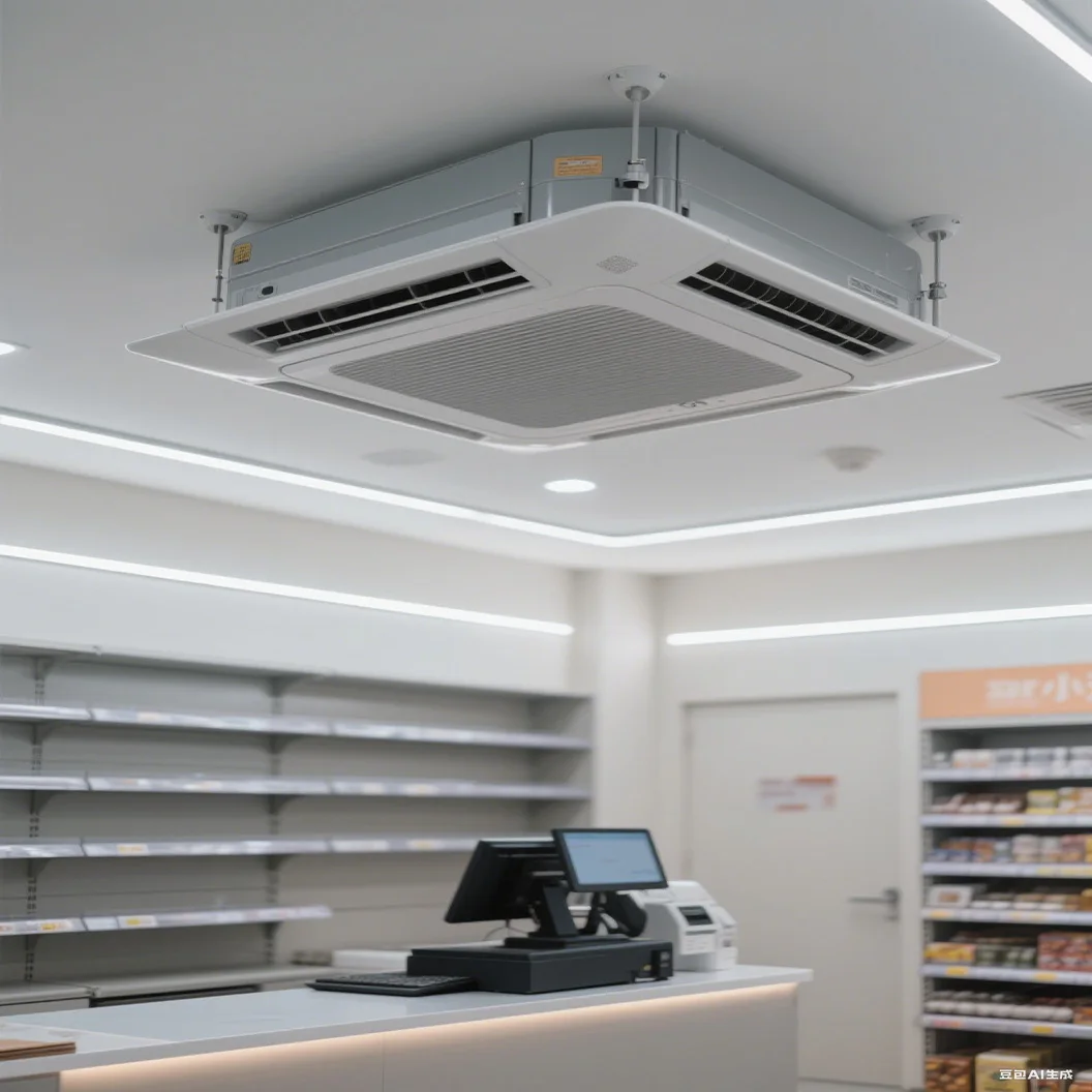 Casing fan coil units, 2-channel, 4-channel, 8-channel, blower type, ceiling-mounted, with condensate pump.
