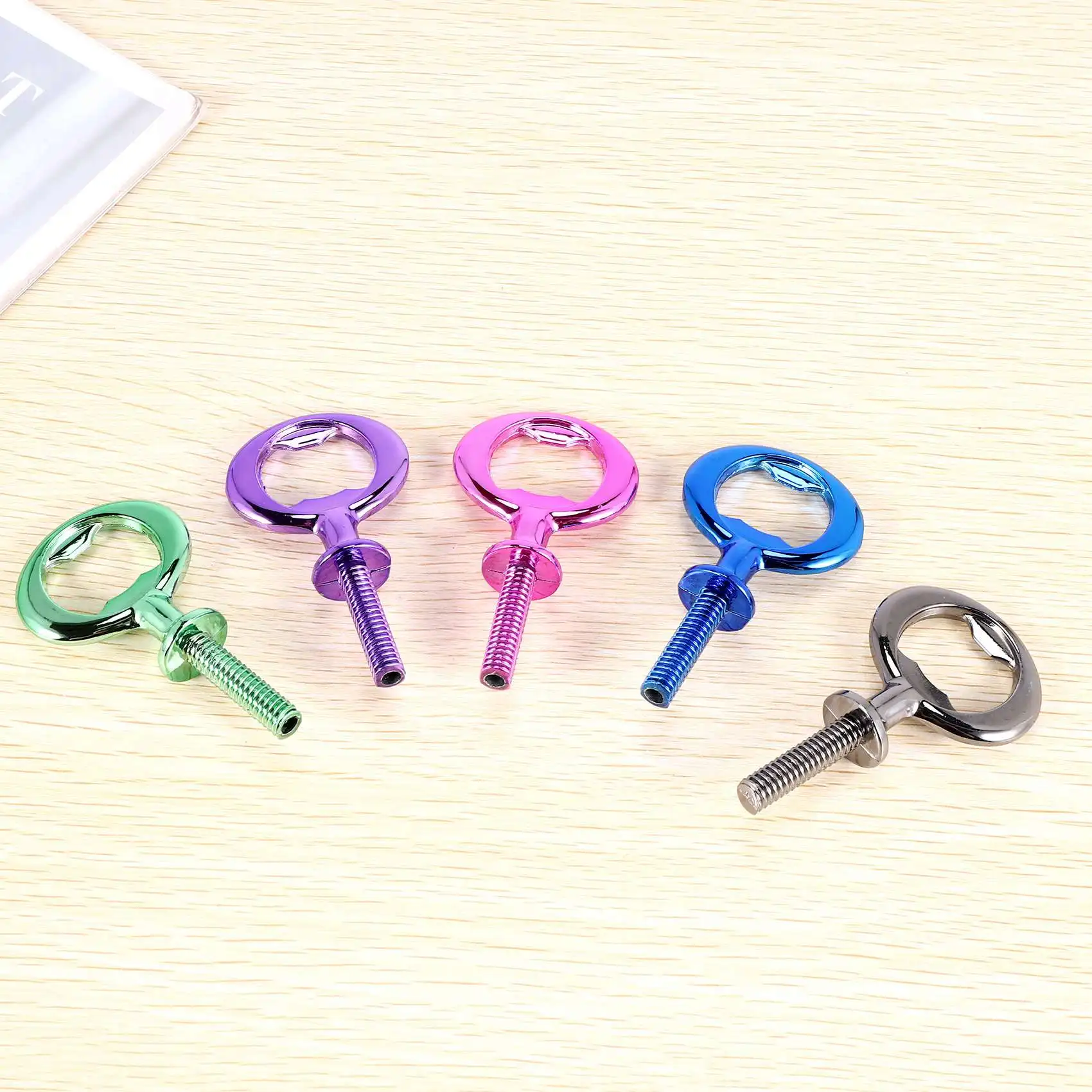 A67P-5 Pack Insert DIY Opener Hardware Opener Inserts Mixed Color Opener Metal Opener Kits