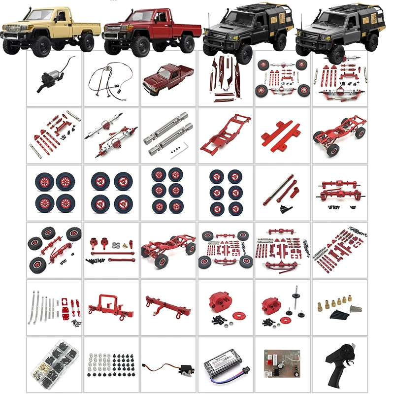 MN82 MN82S Upgraded Version Metal Parts Picking 2.4G Four-wheel Drive Off-road Track Remote Control Car Children's Toy