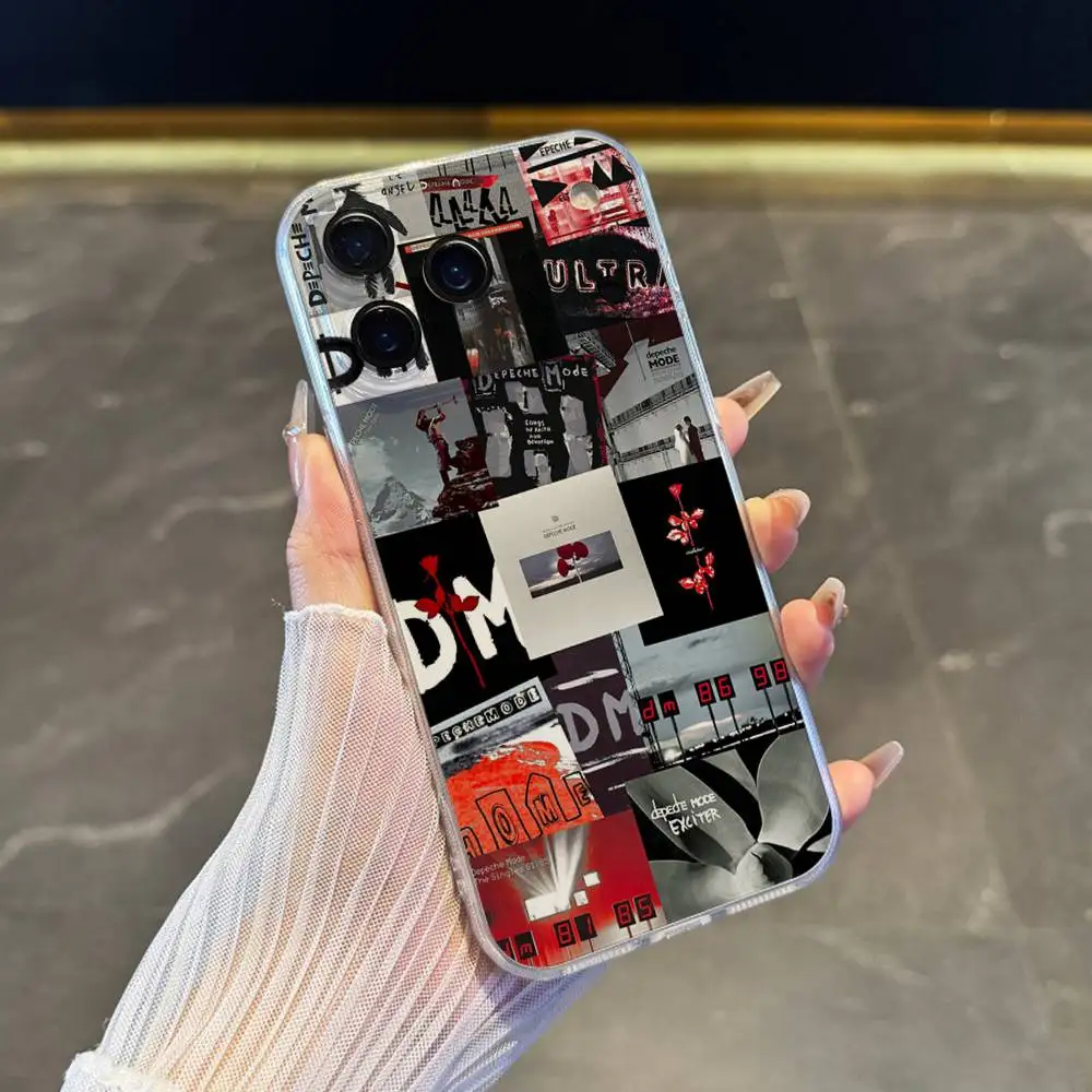 Чехол для телефона D-DepecheS Mode для iPhone 17,16,15,14,13,12,11 Pro,Max,Plus,X,XS,XR,SE4,E Mini, прозрачный мягкий чехол