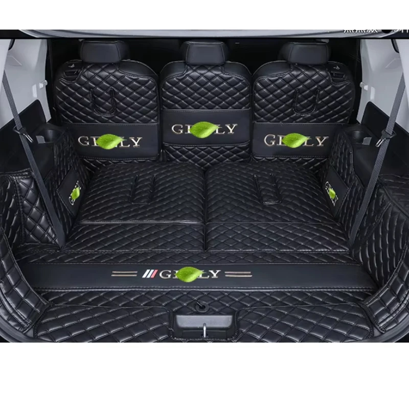 

For Geely Okavango 2024 2023 Car Styling Trunk Protection PU Leather Mat Catpet Interior Cover Part Auto Modified Accessories
