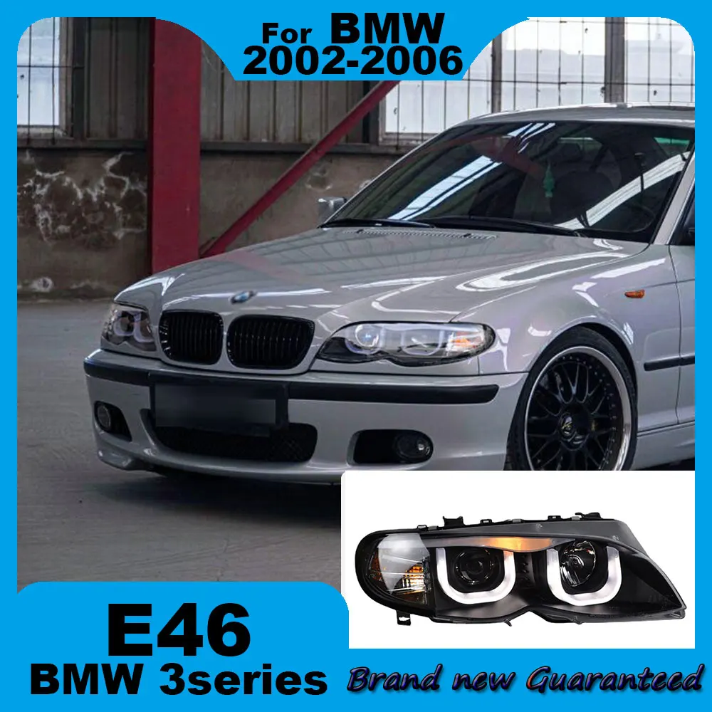 

For BMW 3 series E46 2002-2006 318 320 325 330 Headlight LED headlight Head Front Light Daytime Xenon car HeadLamps Accessories