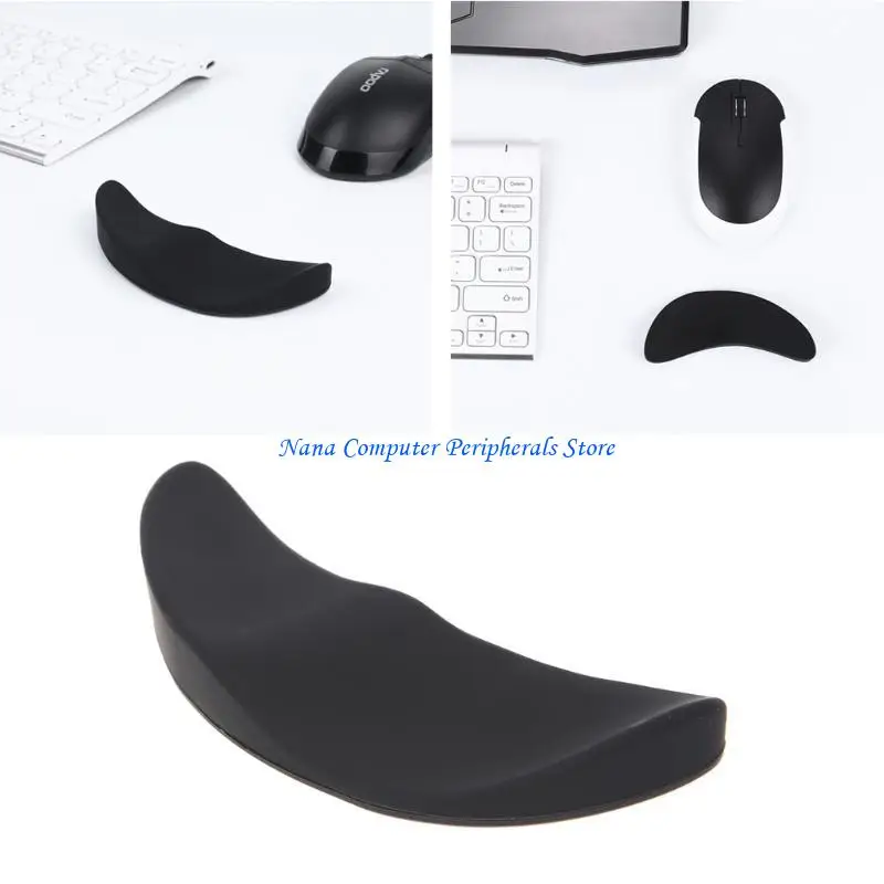 F68C Silicone Gel Mouse Pads, Premium Waterproof Anti Slip Mice for Palm Pad