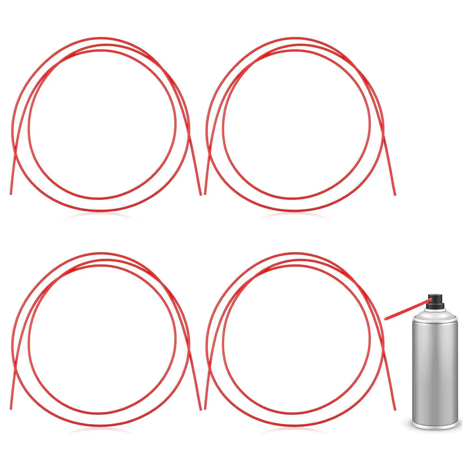 Flexible PP Spray Can Extension Tube 130cm Wear Resistant Accessory for Automotive Maintenance and Cleaner Use