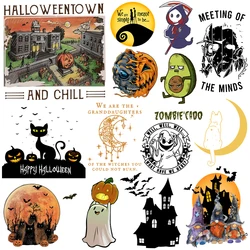 Halloween Patches Heat Transfer Stickers Patches for Clothing Parches Termoadesivos Para Ropa Iron on Patches Thermocollant