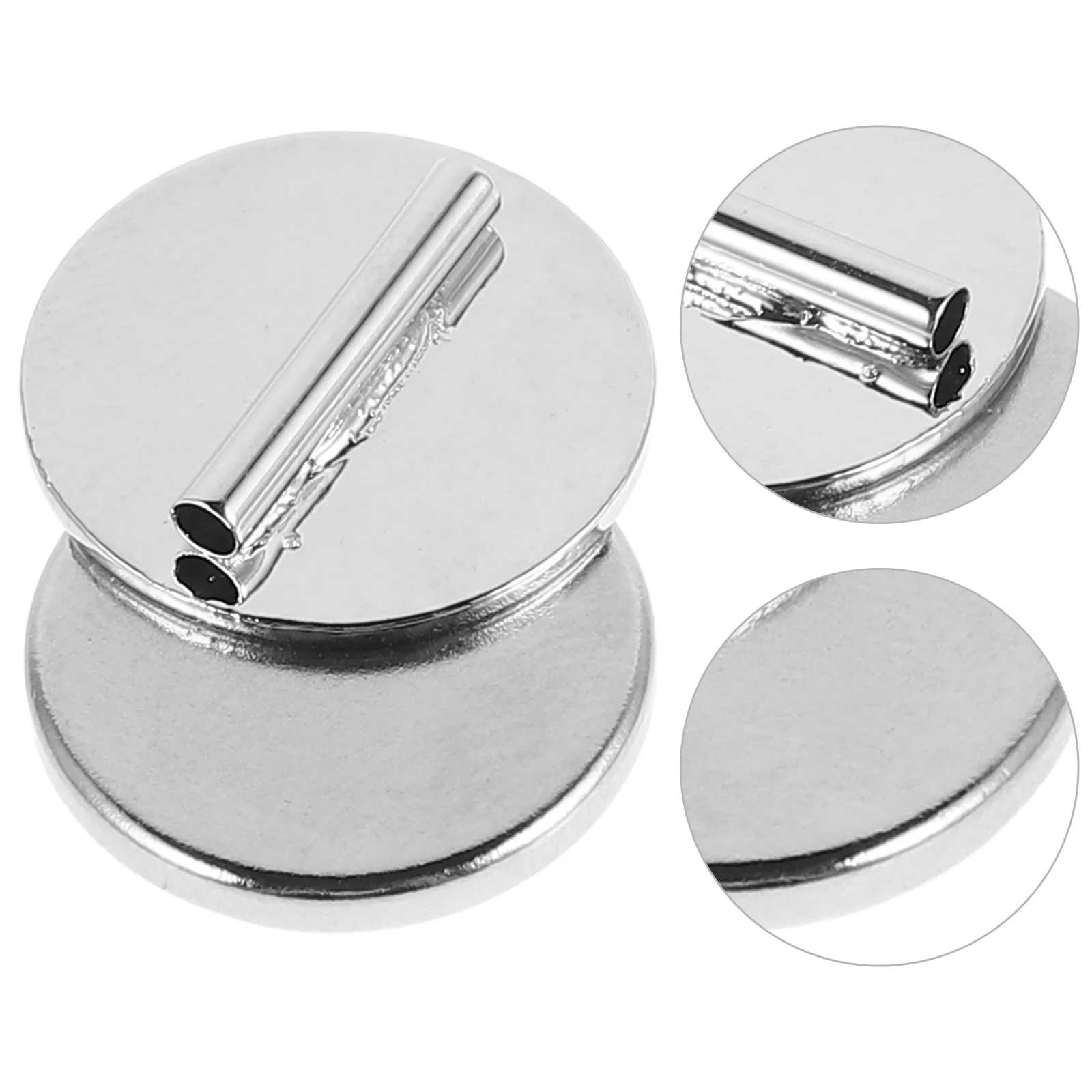 3 Pcs Mini Pin Brooch Converter Garment Magnet Buckle Clothes Magnetic Metal Holder