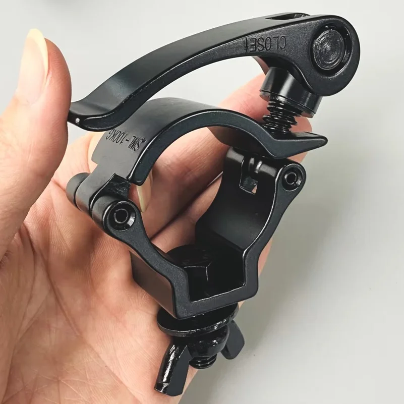 Black Clamp 35/40/50mm Aluminum Truss Quick Release Clamps Fast Lock Hooks For Mobile DJ Audio Moving Head Global Stage Lighting