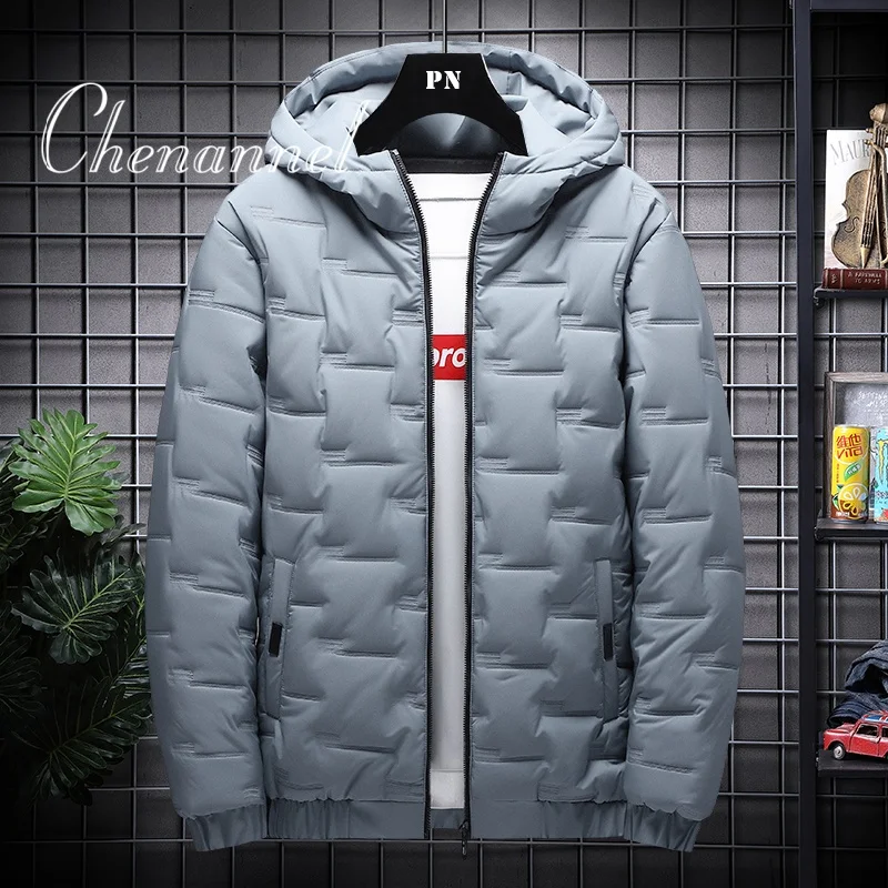 

Men's New Winter Cotton Padded Clothes Trendy Down Cotton Padded Jackets Loose Trendy Versatile Bottoms