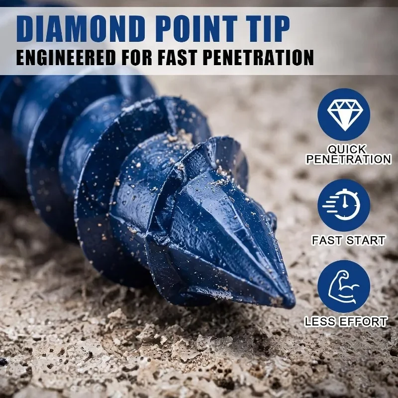 Concrete Screws Anchor Blue Flat Head Screws High Low Thread Pointed Countersunk Cement Screw for Fixing Brick Walls Concrete view 3