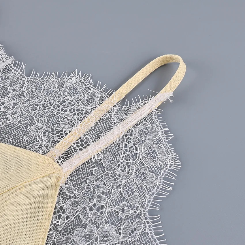 Tuularose Fashion Lace Dresses Summer New Lace Patchwork Sleeveless Backless Dresses Elegant Streetwear Women's Party Dresses