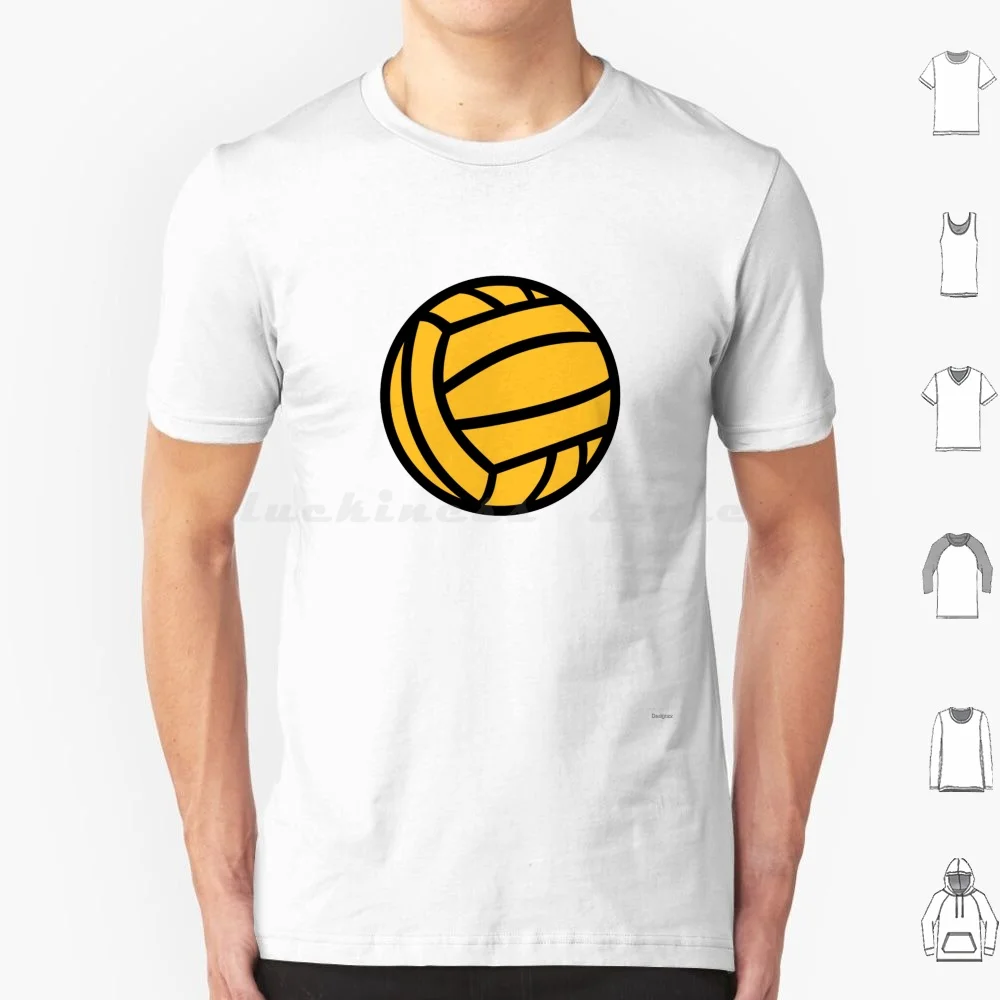 Water Ball T Shirt Cotton Men Women Diy Print Water Ball Sports Player Yellow Icon Symbol Logo