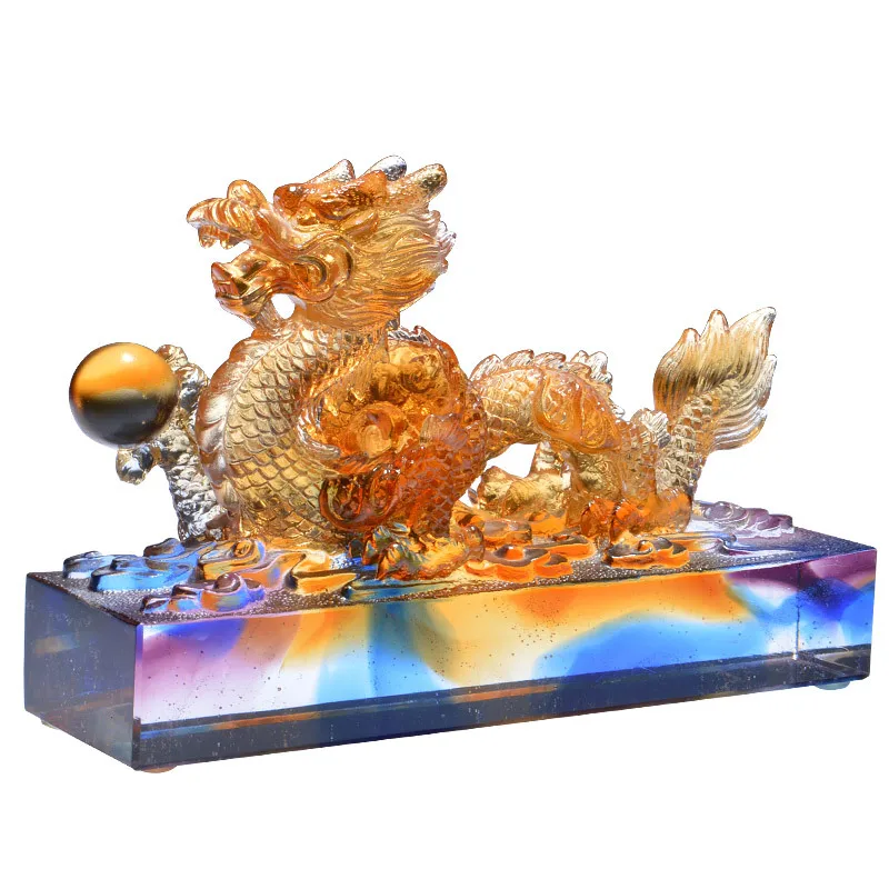 

Glazed twelve zodiac dragon ornaments handicrafts office home living room retirement housewarming new home