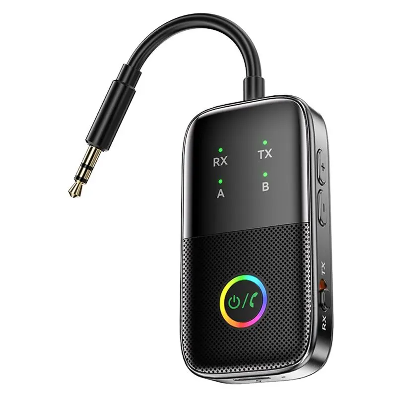 

Аудиоадаптер N82R HIFI Bluetooth 5,2, 3,5 мм, Aux, беспроводной музыкальный приемник, передатчик, плеер с микрофоном для динамиков, ПК, телевизора, автомобиля