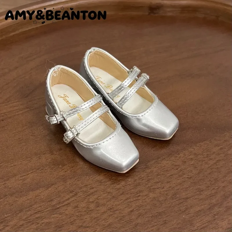 1/4 BJD Flat Feet Small Heel Mary Jane Japanese Rojita Shoes For DFH GL AE XAGA Regular 1/4 Chubby Ball Jointed Doll Footwear