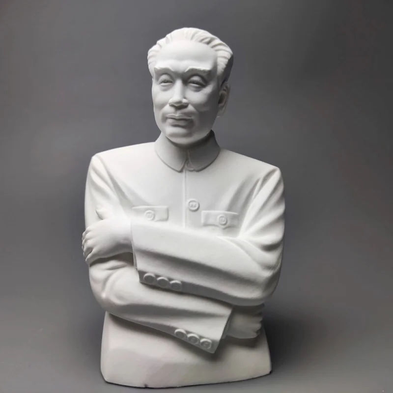 

Zhou Enlai Great Man Model Plaster Figure Sculpture Art Decoration Ornaments Interior Art Living Room Figurines Desktop Decor