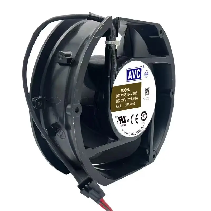 For AVC DATA1551B4M-018 DC 24V 1.91A Ball Bearing Heavy Duty Axial Cooling Fan Industrial Ventilation Fan CE CURus TÜV