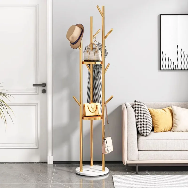 rf-Wall Organizer Coat Racks Luxury Dress Rail Indoor Bedroom Metal Coat Racks Standing Pants Arara De Roupa Hallway Furniture-