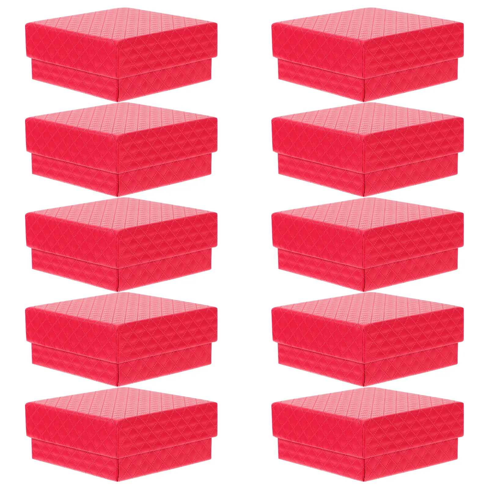 

Набор из 10 декоративных подарочных коробок для украшений: прочные и легкие футляры для хранения колец, ожерелий, браслетов и серег