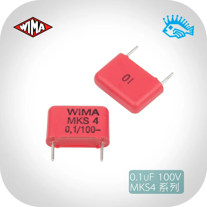 5pcs/50pcs 0.1uF/104/100n 100V MKS4 Series WIMA New Germany Thin Film Capacitance