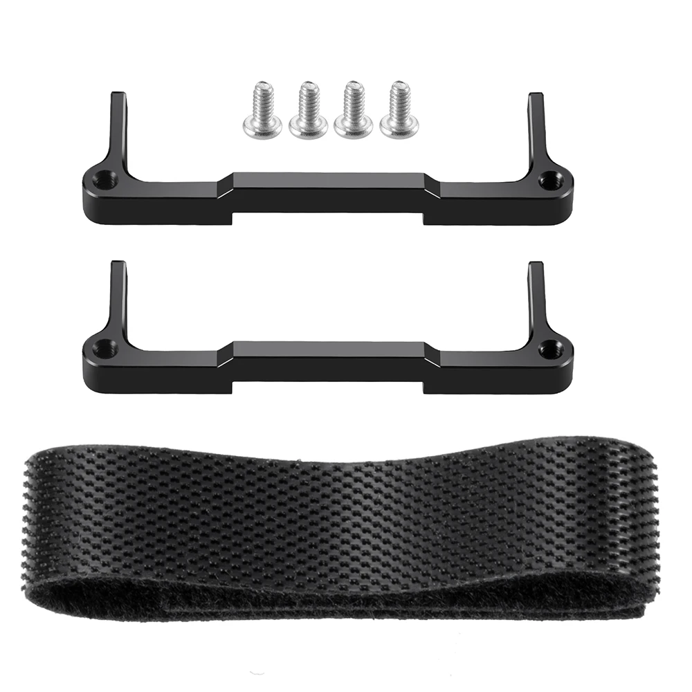 YEAHRUN 2Pcs Aluminum Alloy Battery Mounted Tray with Belt for LOSI 1/24 Micro-B RC Buggy Truck Model Upgrade Parts