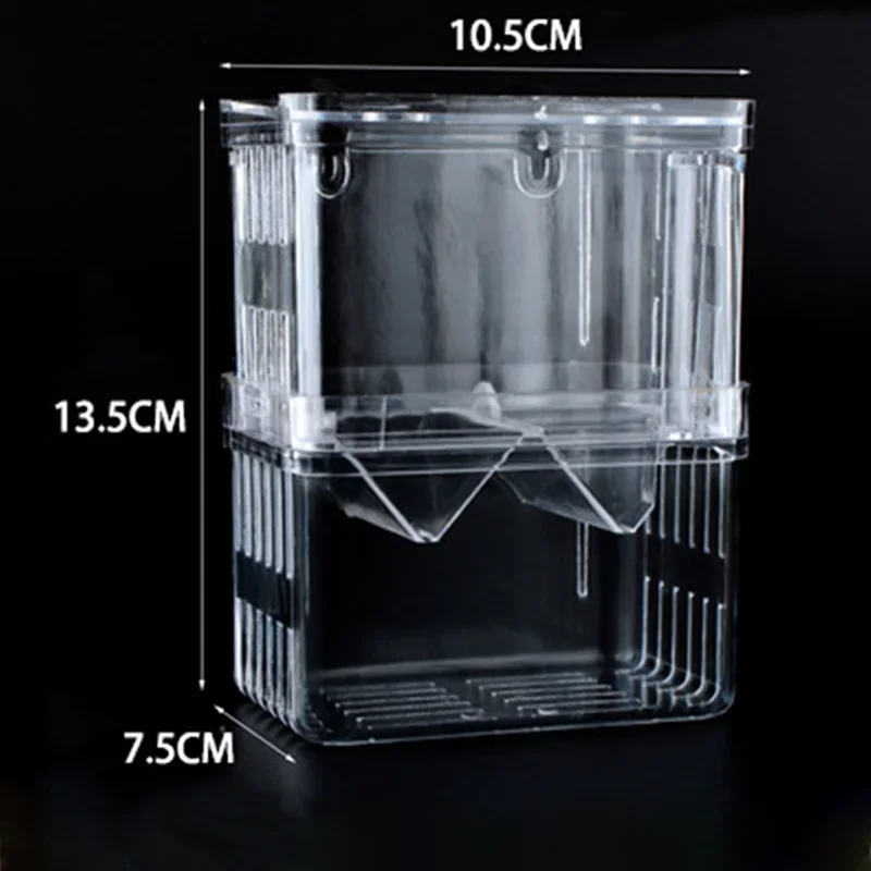 Aquarium Fish Breeder Box Hatching Incubator Box Durable Betta Fish Tank Fish Breeding Isolation Box for Baby Fish Shrimp