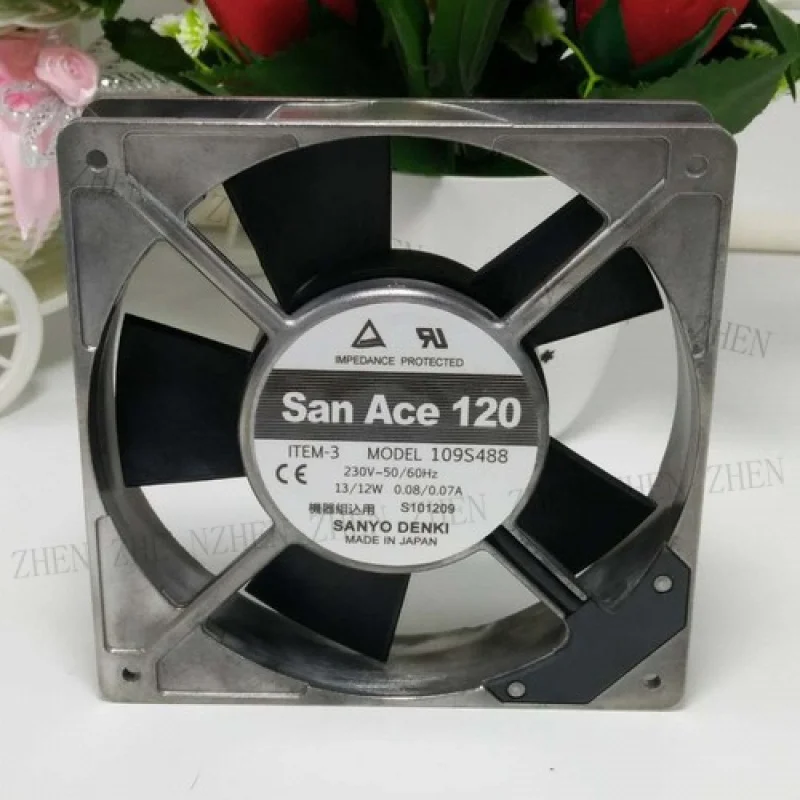 

Y 1PCS 109S488 13/12W 0.08/0.07A New For SANYO San Ace120 cooling fan