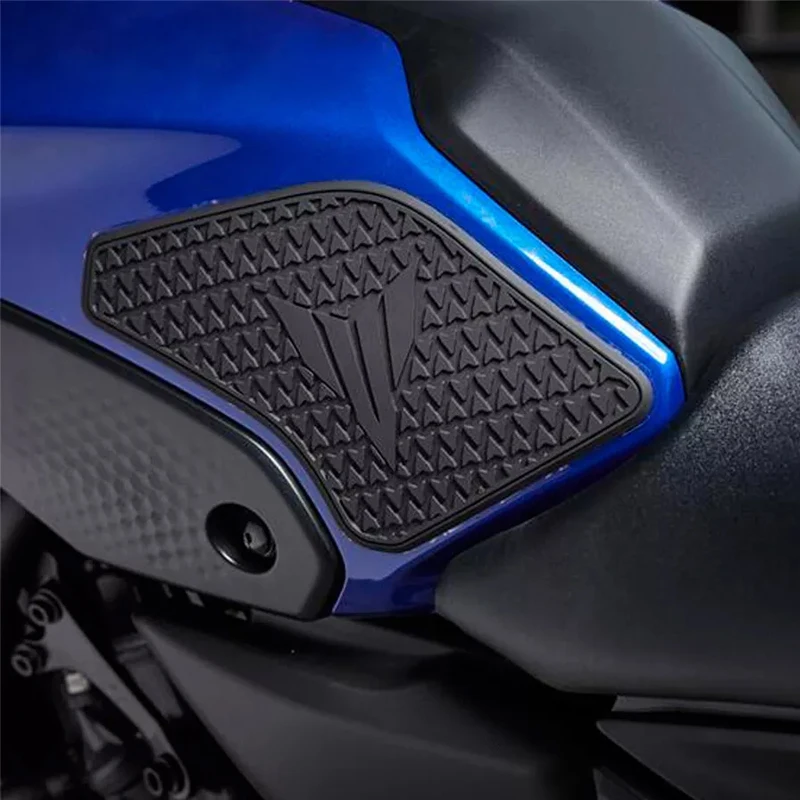 Pour YAMAHA MT07 trucs MT-07 07 Moto Accessoires Non-ald Côté Carburant précieux Autocollants Étanche Pad En Caoutchouc Autocollant Nouveau 2018-2023