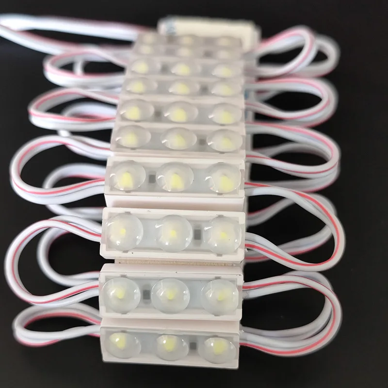 12v Small Mini LED Module 3 LEDS IP65 Waterproof Injection Len 160 Degree 1w Small Channel Letter Sign Lightbox Backlight