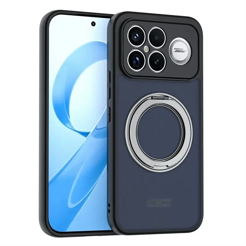

Для Xiaomi POCO F8 Ultra Жесткий чехол с кольцевой подставкой Магнитная защитная задняя крышка Чехол для Xiaomi POCO F8 Pro Ultra Phone Shell