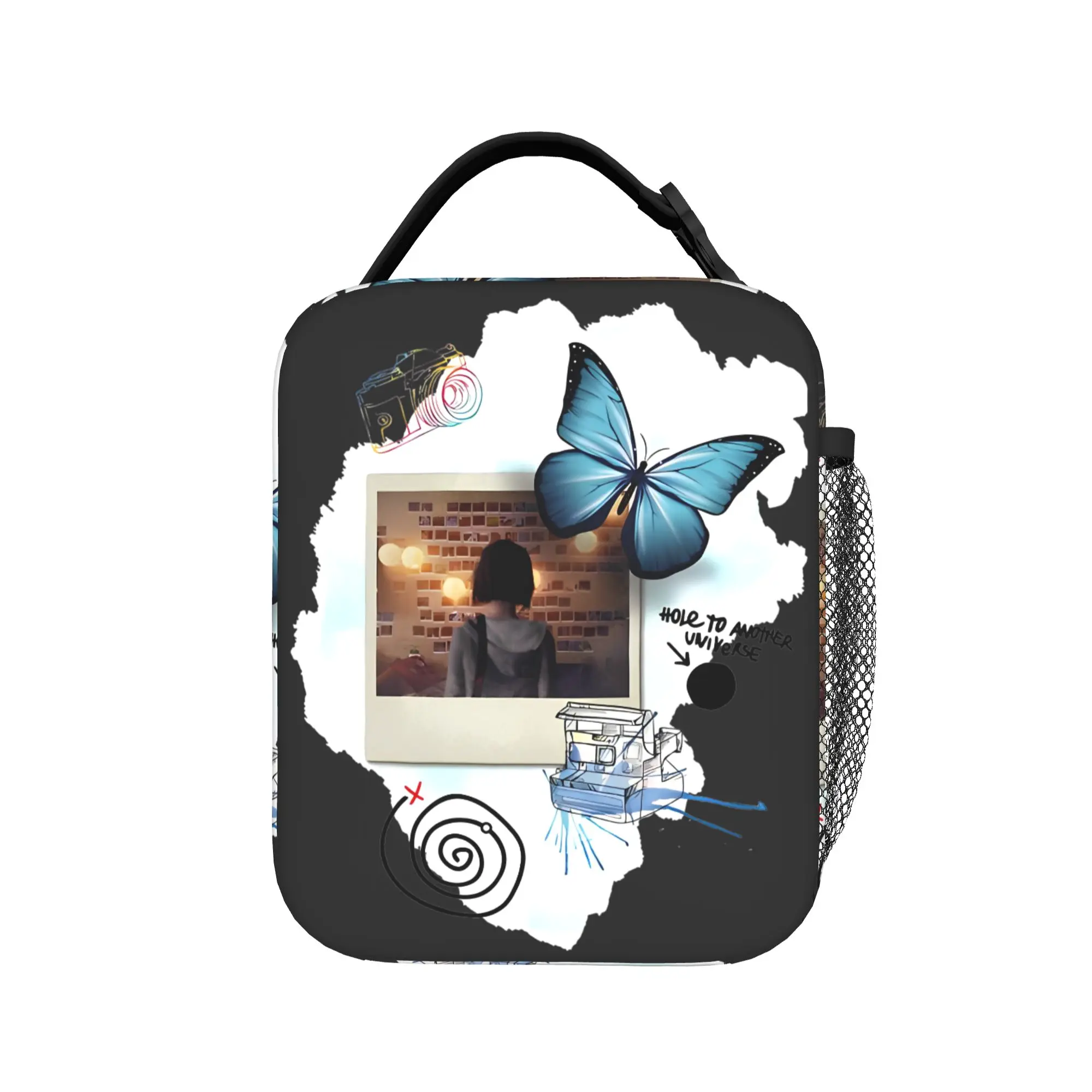 Life is Strange Composition Insulated Lunch Bag Cooler Bag ,Meal Container  Portable Lunch Box Tote Food Storage Bags Office