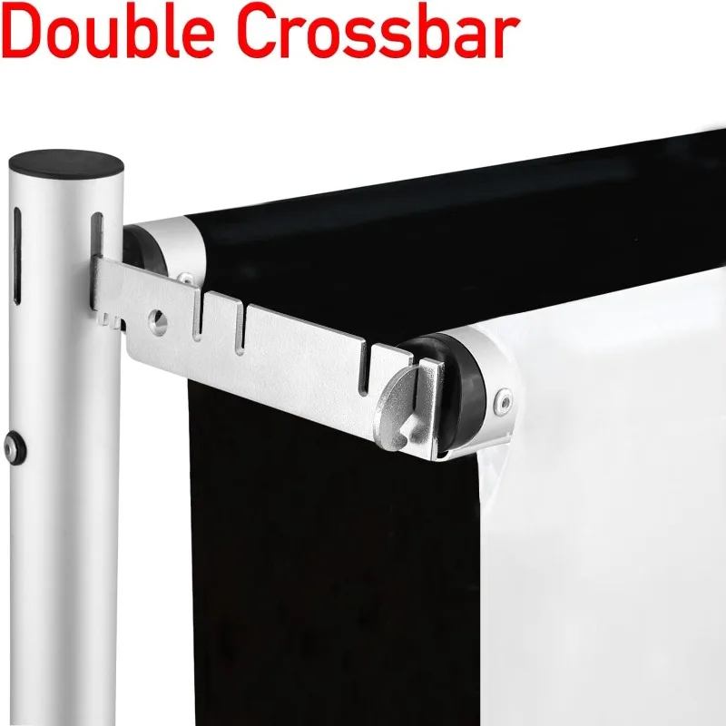 حامل خلفية مزدوج عالي التحمل، أنبوب عارضة مزدوجة 10 × 10 أقدام وحامل ثنى، خلفية جدارية على شكل زهرة من الألومنيوم قابلة للتعديل #2