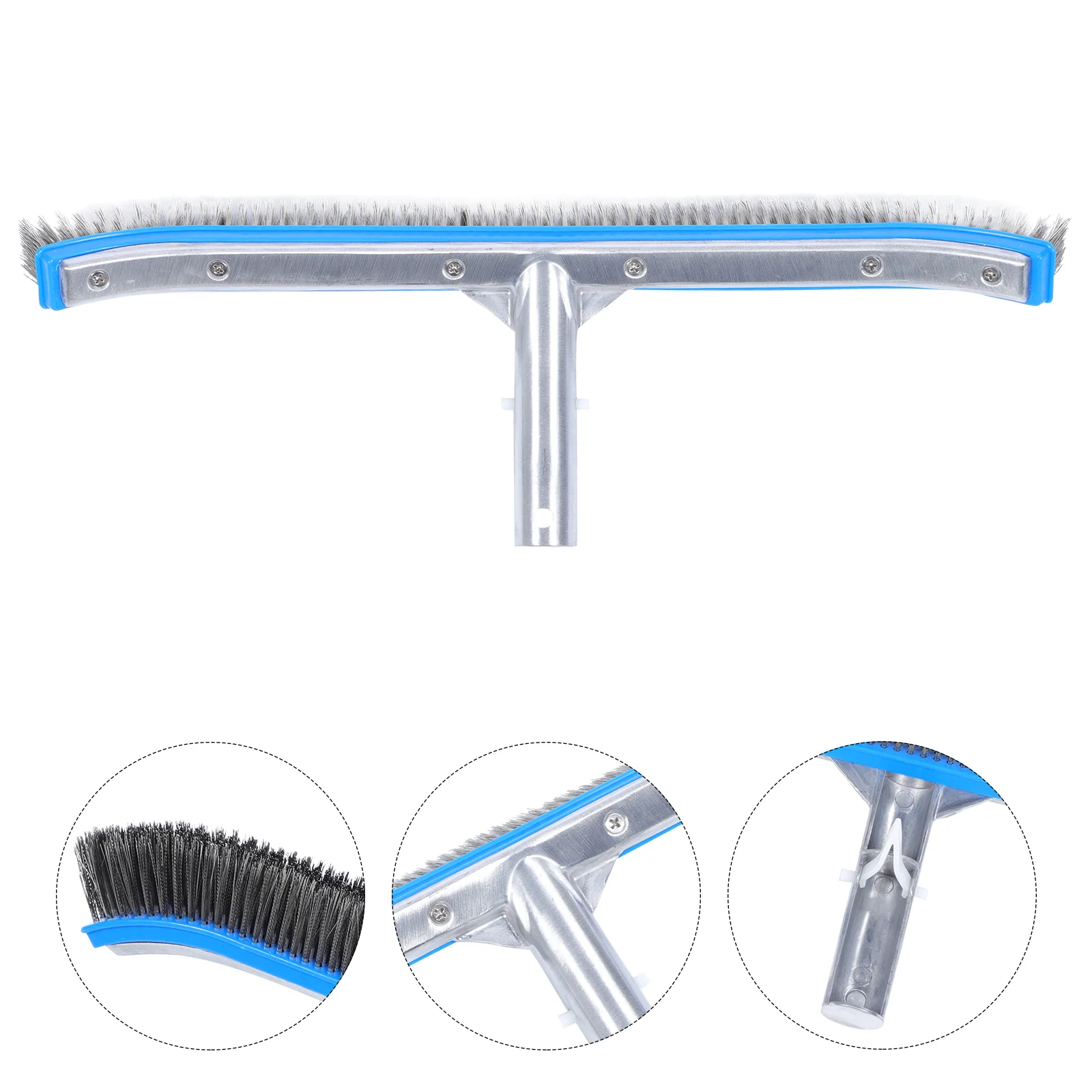 Pool Cleaning Brush Steel Wire Swimming Replacement Head Metal Tools Algae Removal