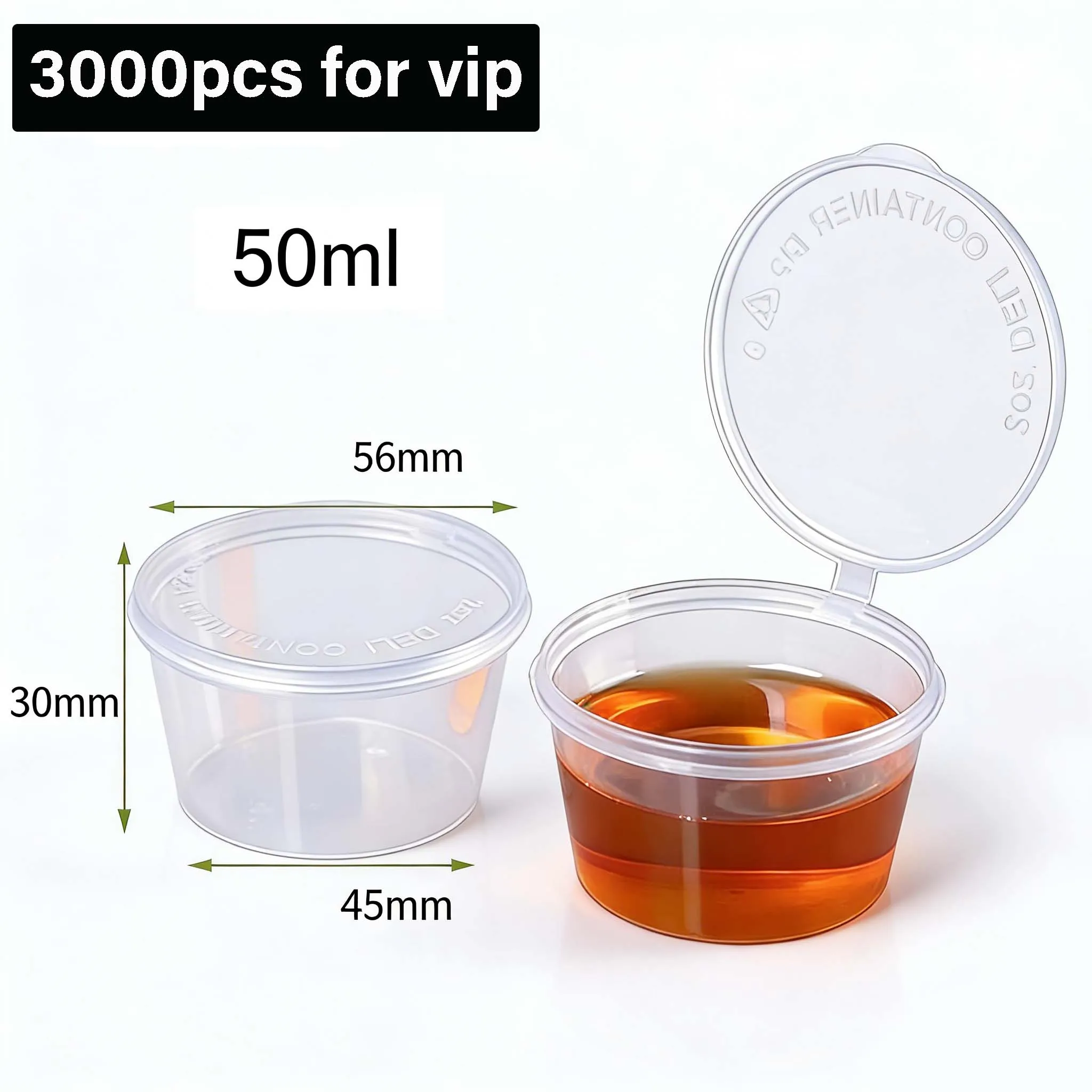 

3000pcs 50ml Sauce Cups For Republic of Korea