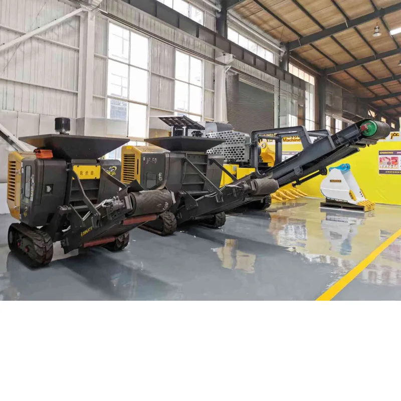 Prodotto caldo Mobile Rock Crushing Plant Quarry Jaw Frantoio Semi automatico Mobile Rock Crasher Frantoio per scarti Vendita calda