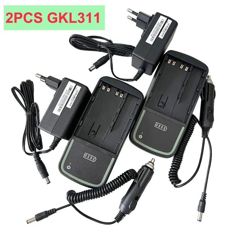 

2 шт. новое зарядное устройство GKL311 для LEICA GEB211 212 221 222 331 серии зарядное устройство для аккумулятора TOTAL STATION с вилкой европейского/американского стандарта