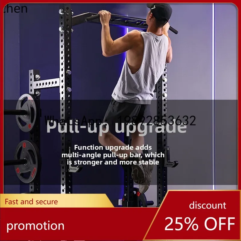 YFY  Pull-Up Bar Multi-Functional Weight Bench Commercial Free Half-Frame Squat Rack