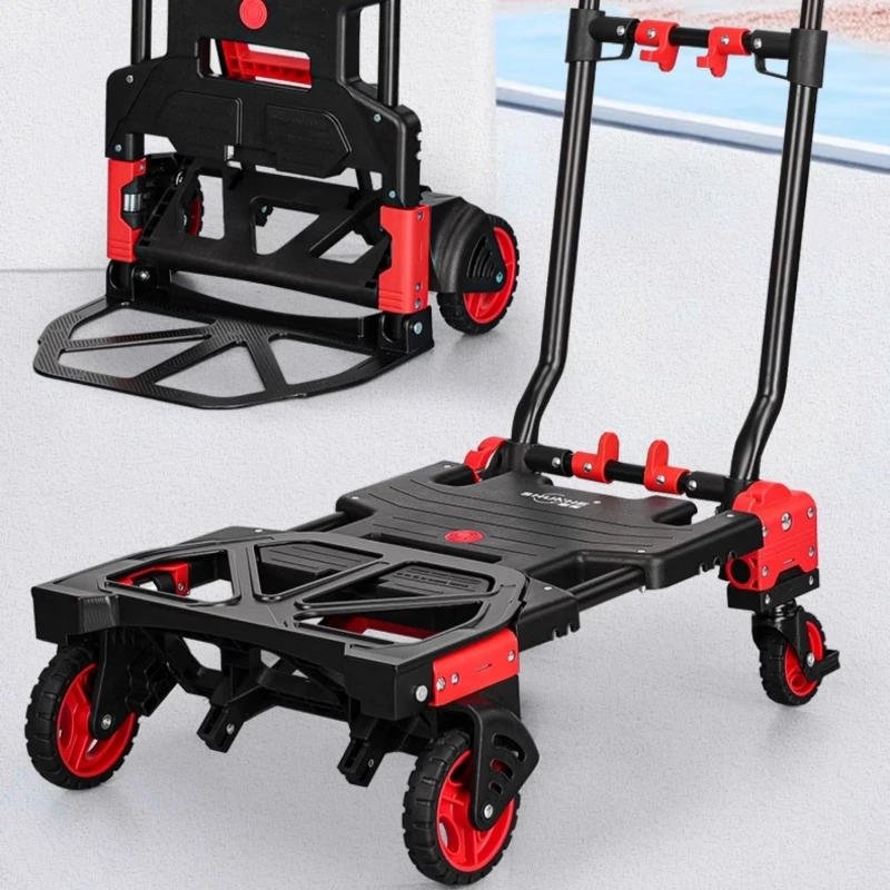 Folding camping outdoor trolley camping express trolley handling small trolley portable car flatbed