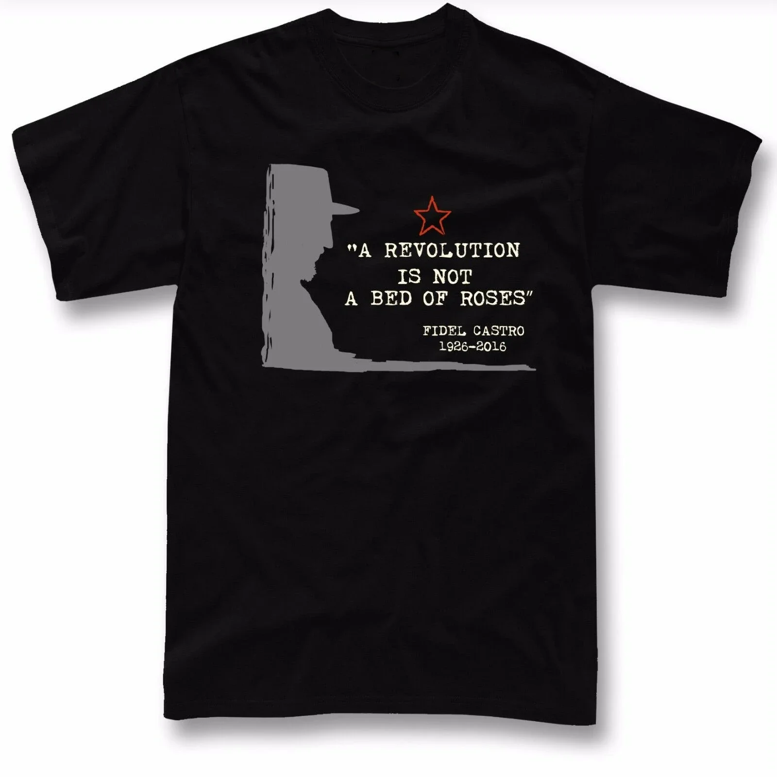 

Fidel Castro T-shirt Rip Comandante Cuba Kuba Avana Rip Revolution Tshirt Premium Cotton Short Sleeve O-Neck Mens T Shirt New