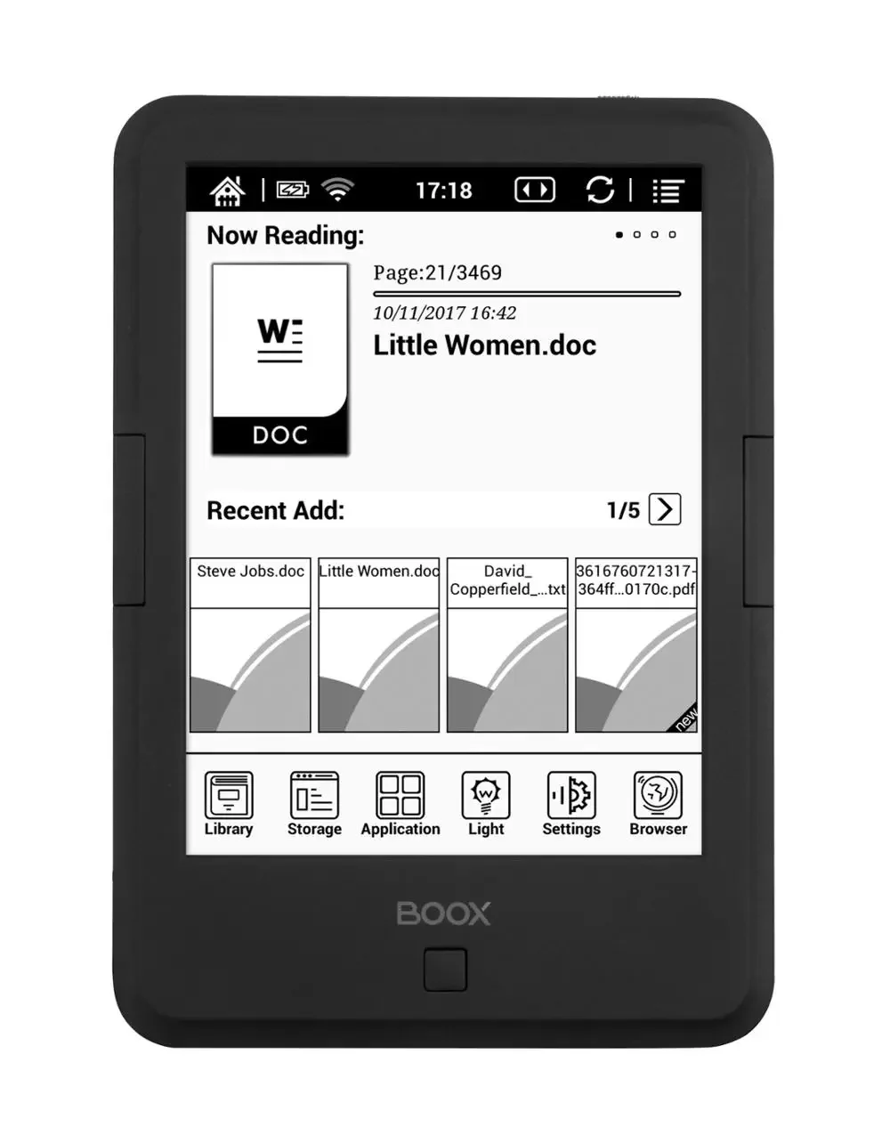 Onyx Android C68 Ebook Reader for Online Book Reading