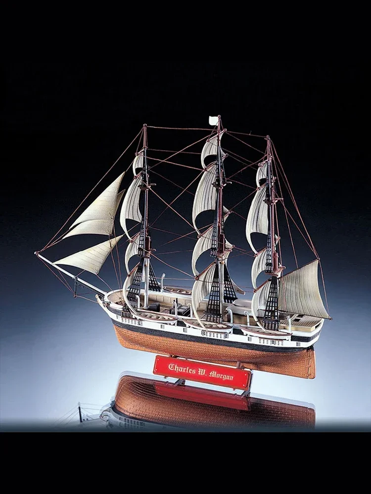 Kit de modelo de navio montado da Academia 14204 1/200 US New Bedford Whaler, escala