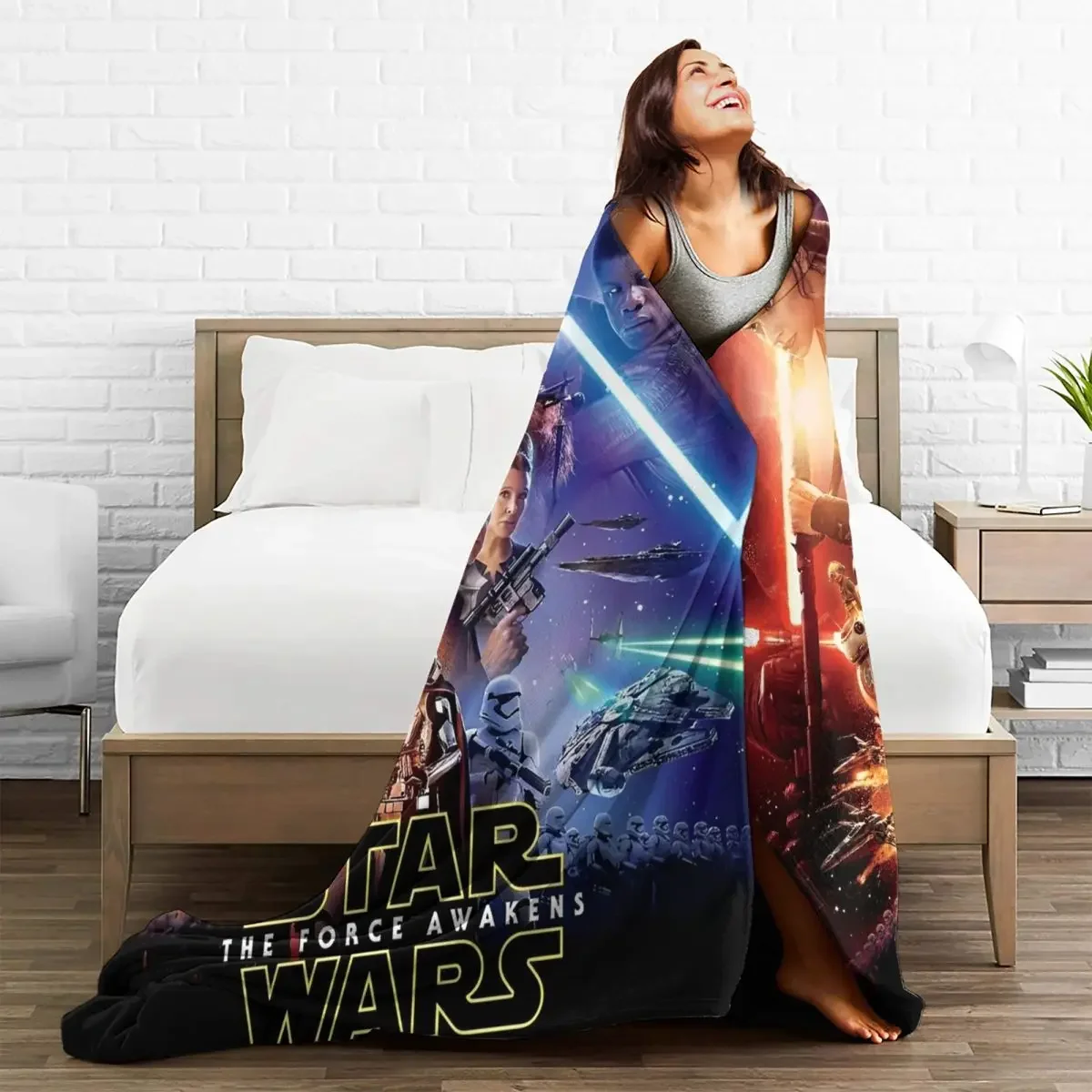 Soft Blanket Decorative Cartoon W-Wars Anime S-Star Bedding Throws Flannel Bedspread For Living Room Graphic Sofa Bed Cover