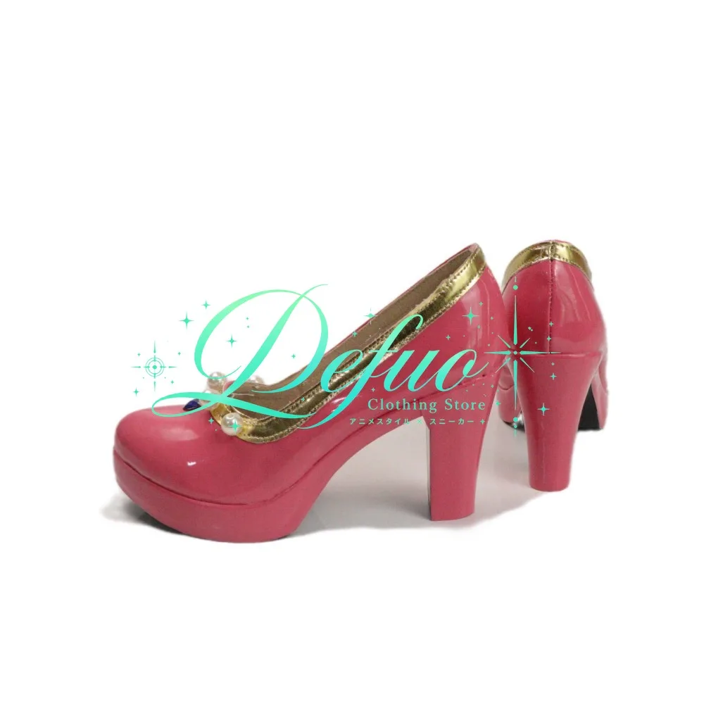Aikatsu Mizuki Kanzaki Starlight Academy Role Playing Boots Custom Women's High Heels Anime Halloween Stage Props